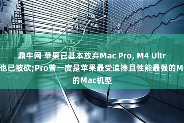 鼎牛网 苹果已基本放弃Mac Pro, M4 Ultra 芯片也已被砍;Pro曾一度是苹果最受追捧且性能最强的Mac机型
