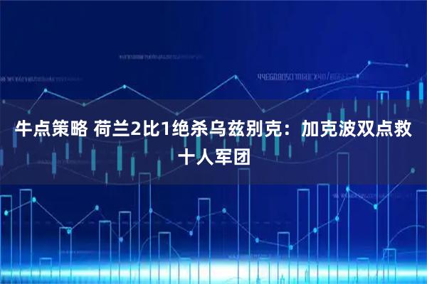 牛点策略 荷兰2比1绝杀乌兹别克：加克波双点救十人军团